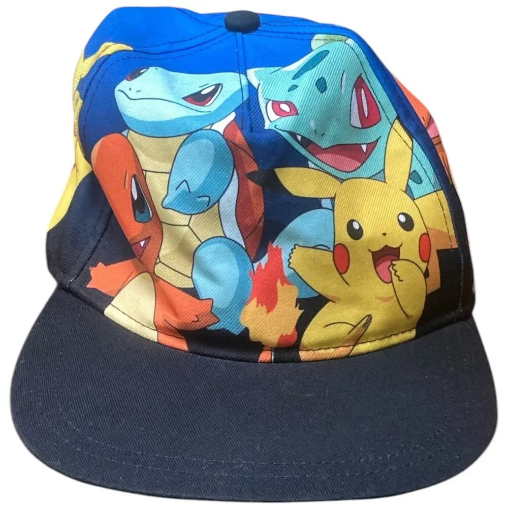 Pokemon company Youth OSFM Snapback Flatbill Hat Pikachu